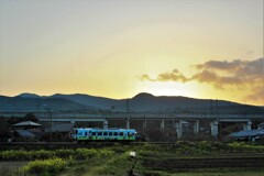 日が沈む頃