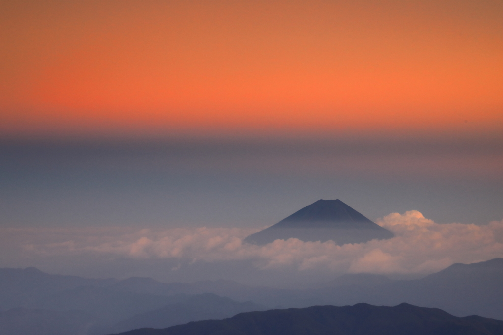 北岳山頂から