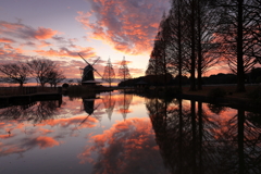 風車とリフレクション