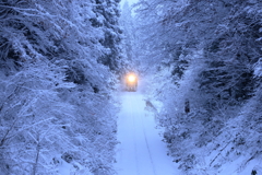 豪雪と列車