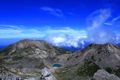 大汝峰と翠ヶ池と剣ヶ峰