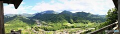 立石寺・五大堂からのパノラマ風景