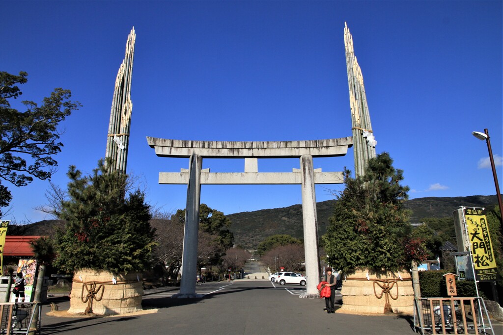 千々石の大門松