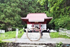 御座石神社の茅の輪