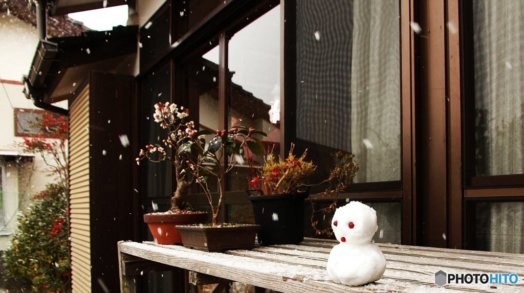 小さな雪だるま