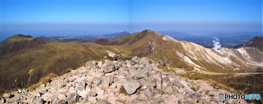 久住山山頂から見る北の風景
