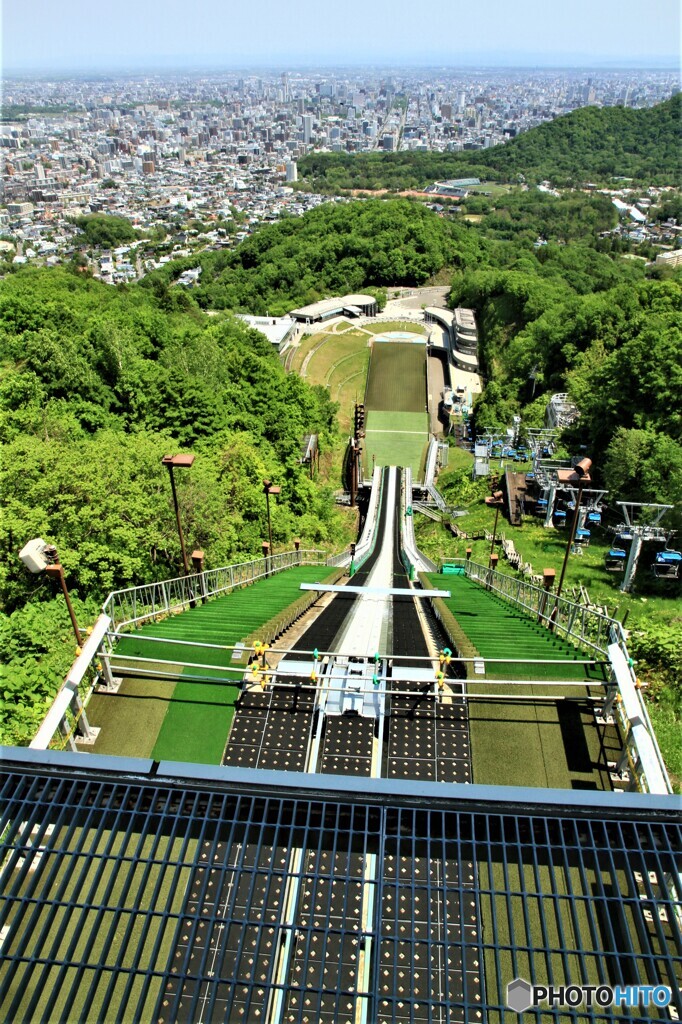 ジャンプ台から見る光景