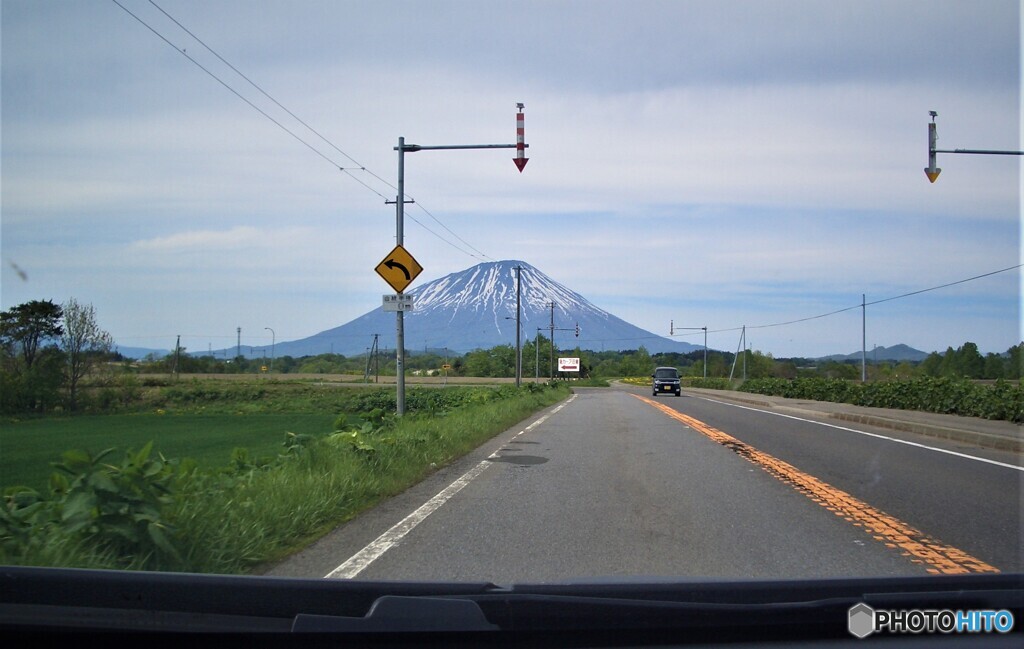 真狩村から見る羊蹄山