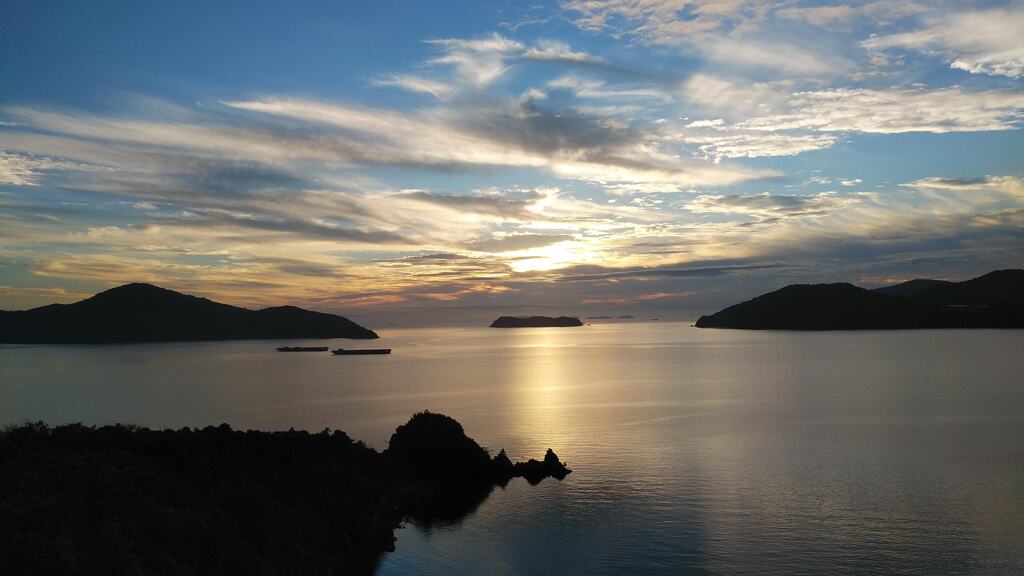 笠戸島の夕景色