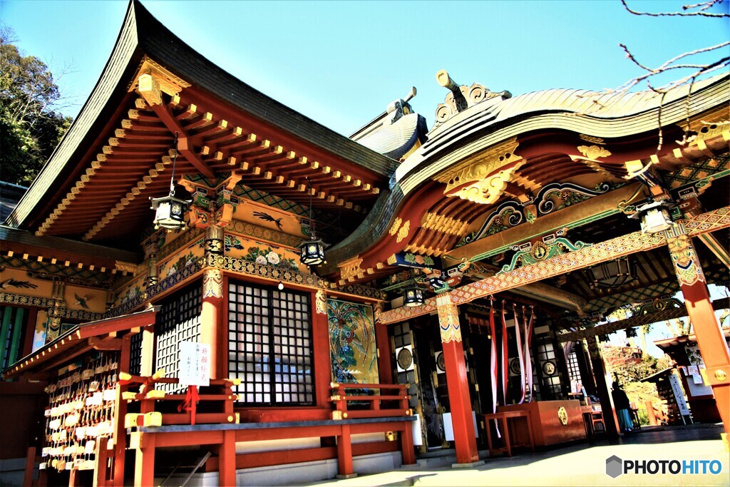 祐徳稲荷神社（極彩色の拝殿）