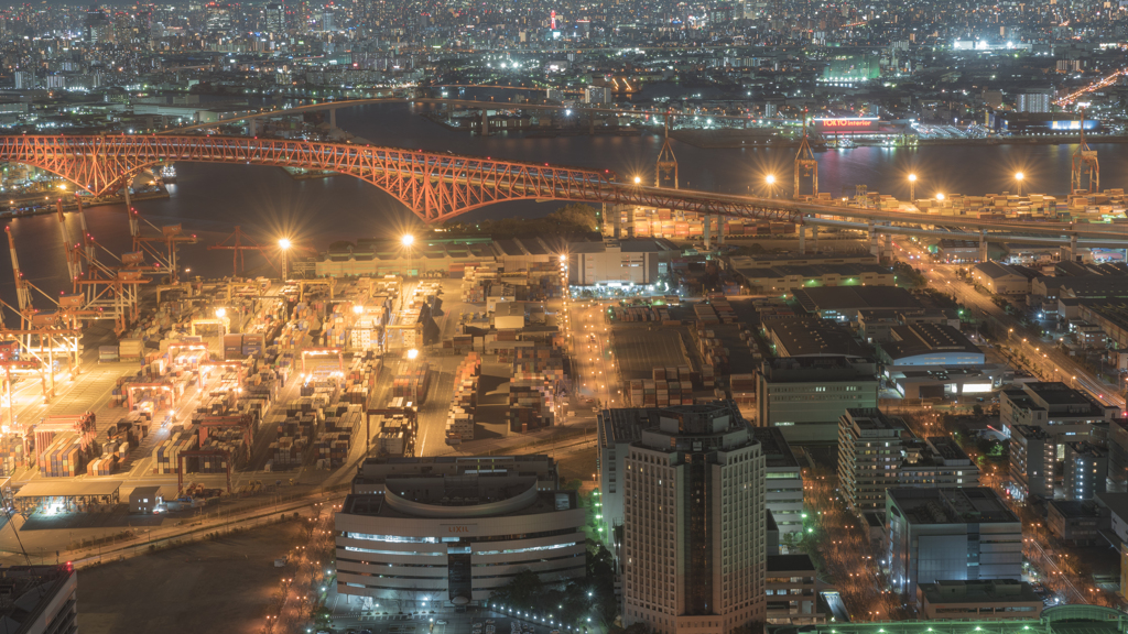 滲む夜景