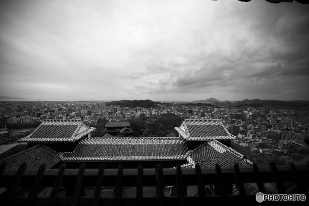 松山城天守からの景観