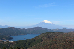 芦ノ湖と富士山