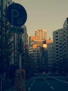 夕陽の街