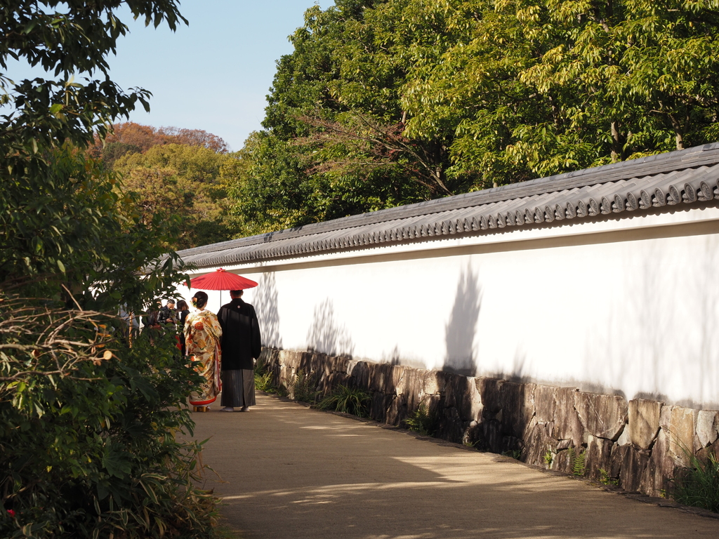 姫路城西御屋敷跡庭園　好古園にて