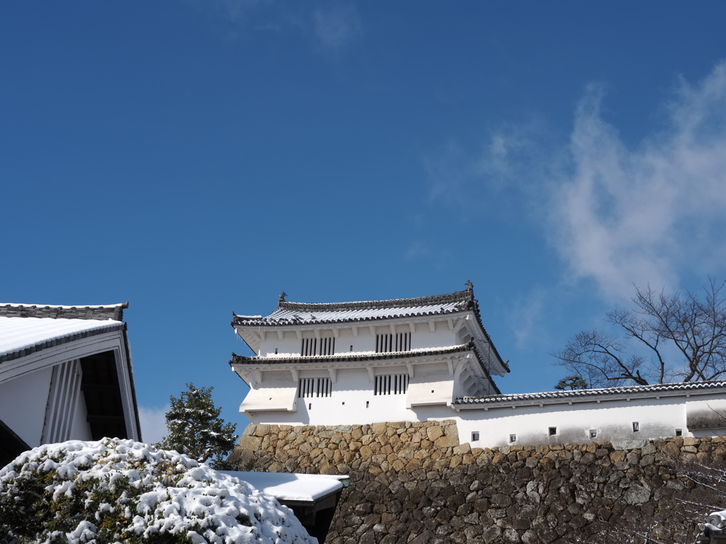 姫路城　雪景色　２
