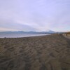 砂浜と富士
