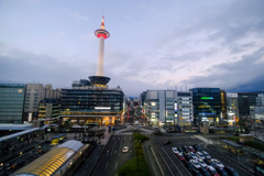 京都駅ビルから