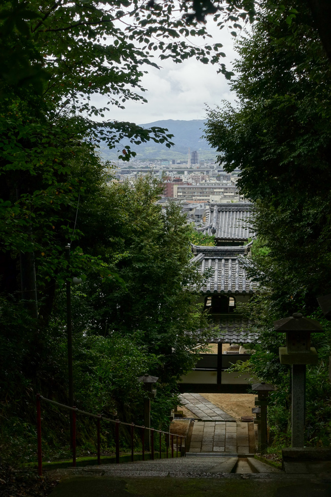 垣間見る街並み