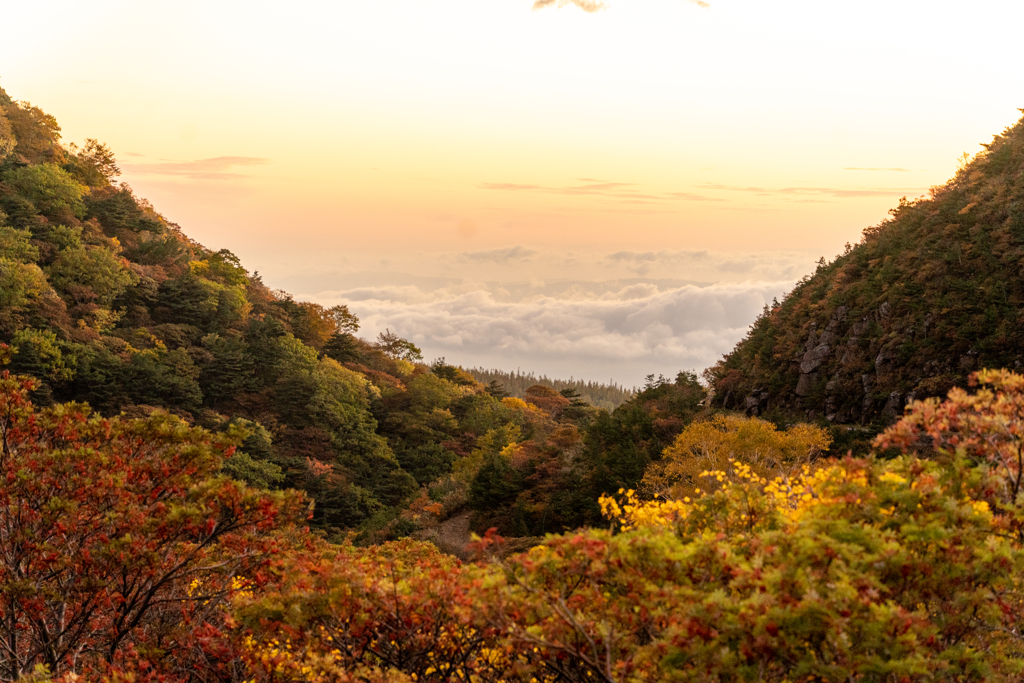 安達太良山の朝