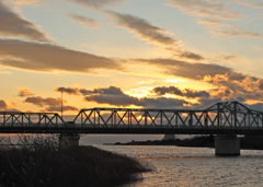 天田橋の夕景