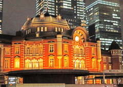 東京駅ライトアップ