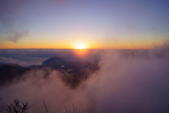 由布岳からのご来光