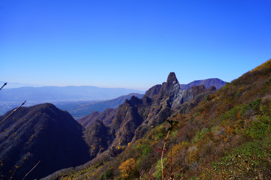 地獄谷と天狗峰