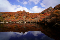御池の紅葉