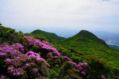 高塚より見る天狗岩