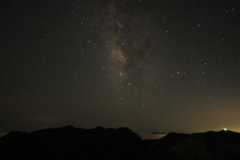 夜の九重連山