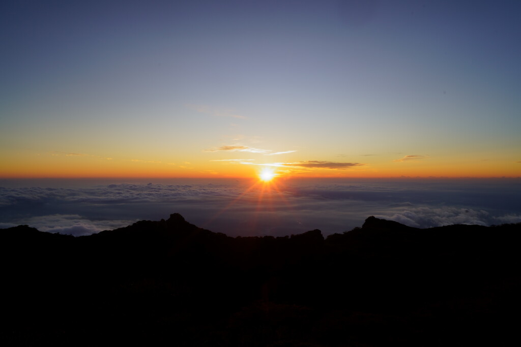大船山より見るご来光