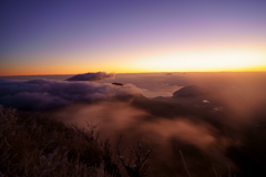 由布岳の夜明け