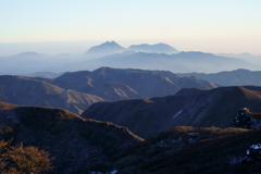 大船より由布岳を望む