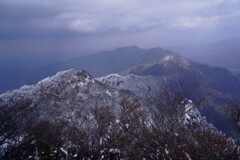 山頂より望む大障子方面