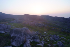 平尾台　大平山からのご来光