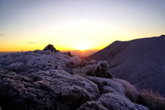 平治岳南峰からの御来光