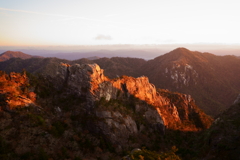 大崩山、染まるわく塚