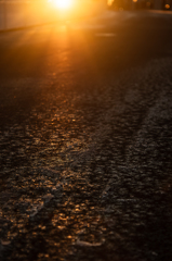 街の風景51 ~雪の轍~