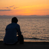 佐渡と夕陽③　「哀愁」