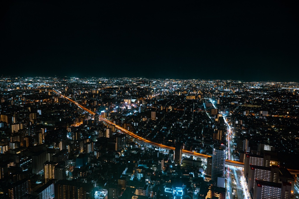夜景　あべのハルカス