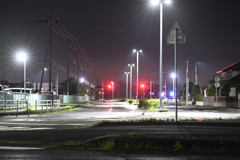 夜の交差点