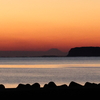 夕暮れ富士