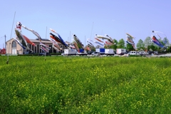 依佐美の鉄塔と鯉のぼり#4