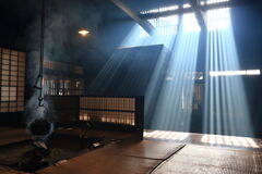 妻籠宿・脇本陣奥谷の「囲炉裏の光」＃４