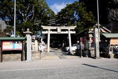 岡崎・菅生神社の花手水＃１
