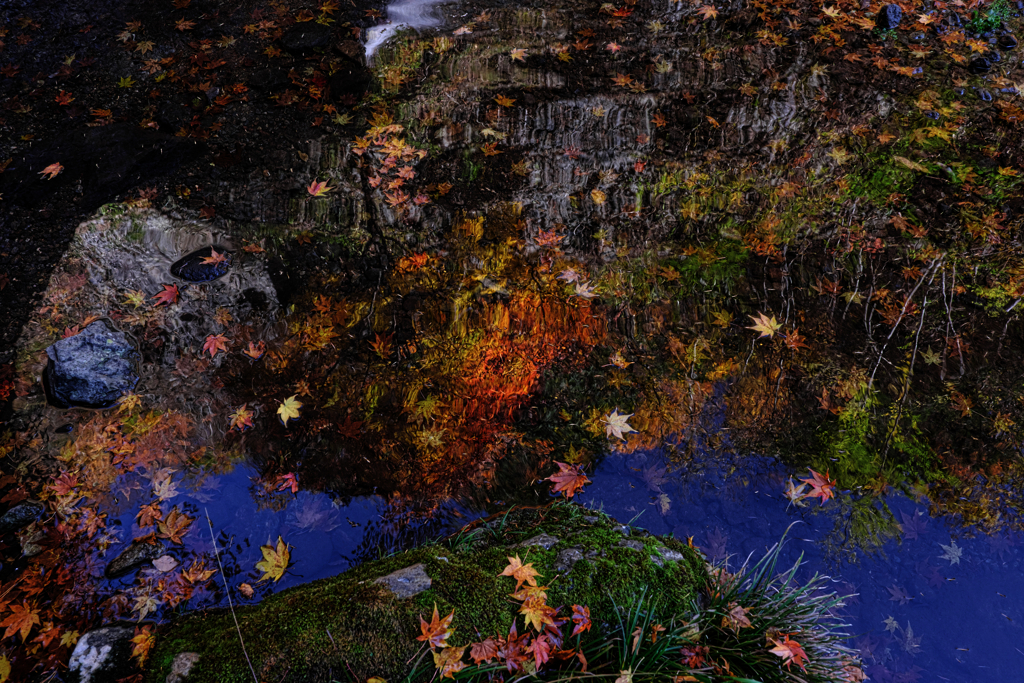 木曽町唐沢の滝・紅葉撮影＃６