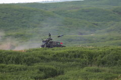 ロケット弾発射直後