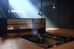 妻籠宿・脇本陣奥谷の「囲炉裏の光」＃３