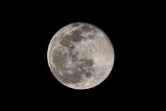 昨夜はスノームーン